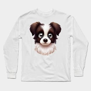 Playful Border Collie Long Sleeve T-Shirt